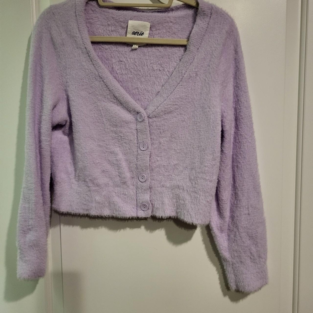 Aerie Soft Lilac Cardigan